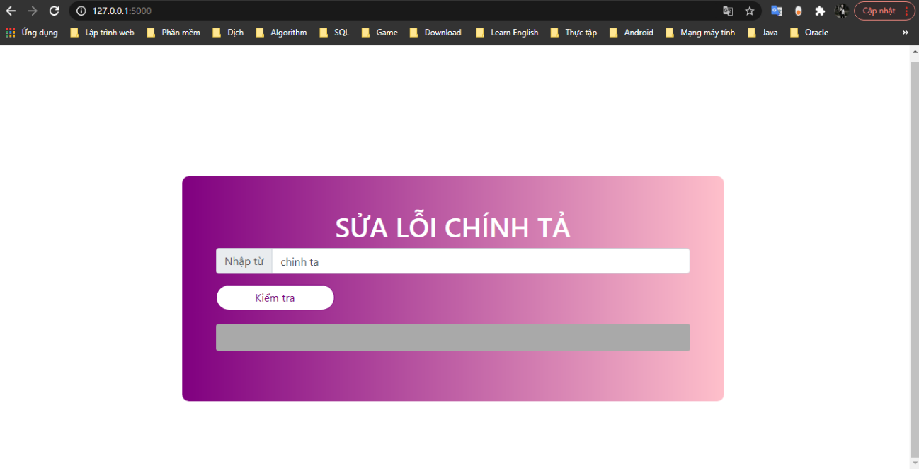 TÌM HIỂU CÔNG CỤ SRILM VÀ XÂY DỰNG ỨNG DỤNG GỢI Ý SỬA LỖI CHÍNH TẢ TIẾNG VIỆT 