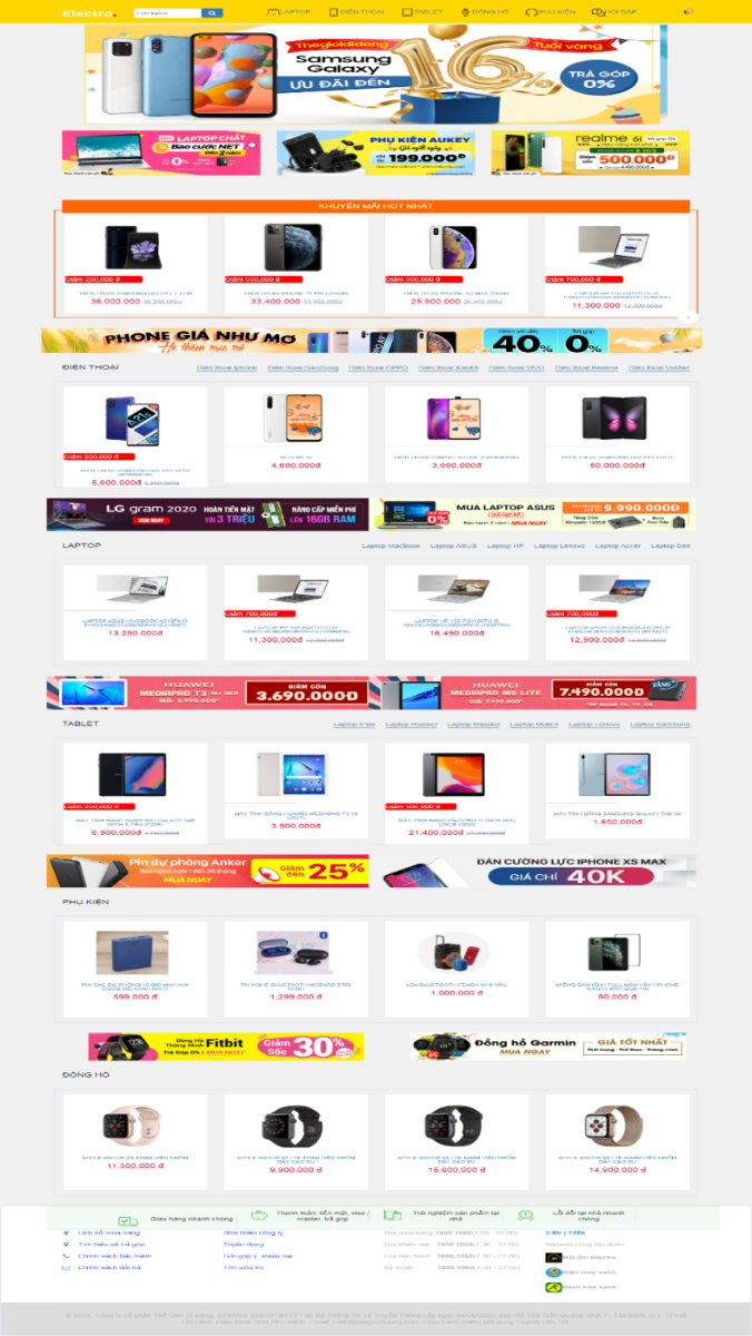 XÂY DỰNG WEBSITE BÁN ĐIỆN THOẠI  DI ĐỘNG TẠI CỬA HÀNG THẾ GIỚI DI ĐỘNG 