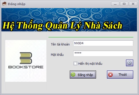 Phần mềm quản lý cửa hàng bán sách 